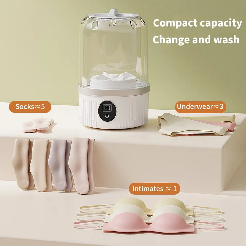 1L Ухаалаг Мини Угаалгын Машин – Wireless Portable Washer  Дотуур өмд · Хүүхдийн хувцас · Оймс угаагч