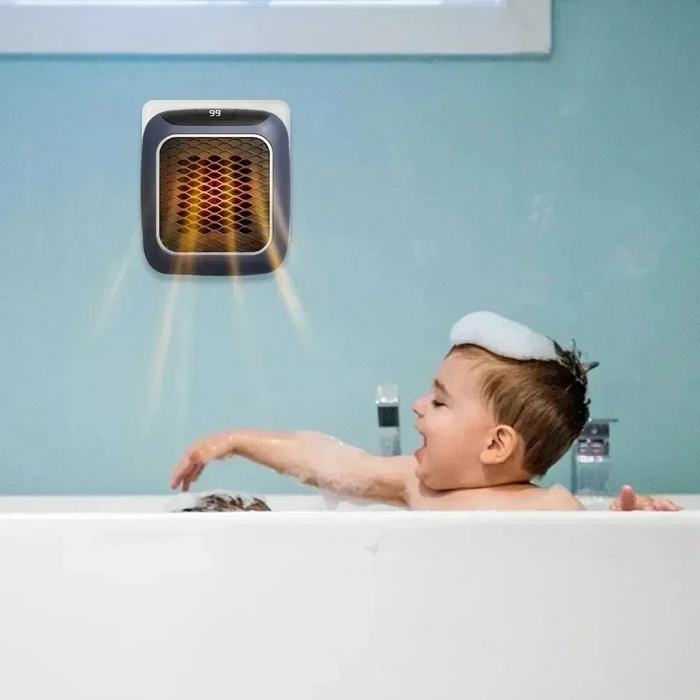 800W Мини Халаагч — Хананд өлгөдөг PTC керамик халаалттай, алсын удирдлагатай гэрийн халаагч /800W 미니 히터 — 벽걸이형 PTC 세라믹 난방기, 리모컨 포함 가정용 전기 히터/