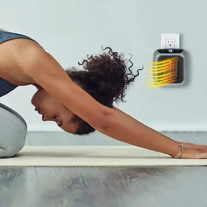 800W Мини Халаагч — Хананд өлгөдөг PTC керамик халаалттай, алсын удирдлагатай гэрийн халаагч /800W 미니 히터 — 벽걸이형 PTC 세라믹 난방기, 리모컨 포함 가정용 전기 히터/